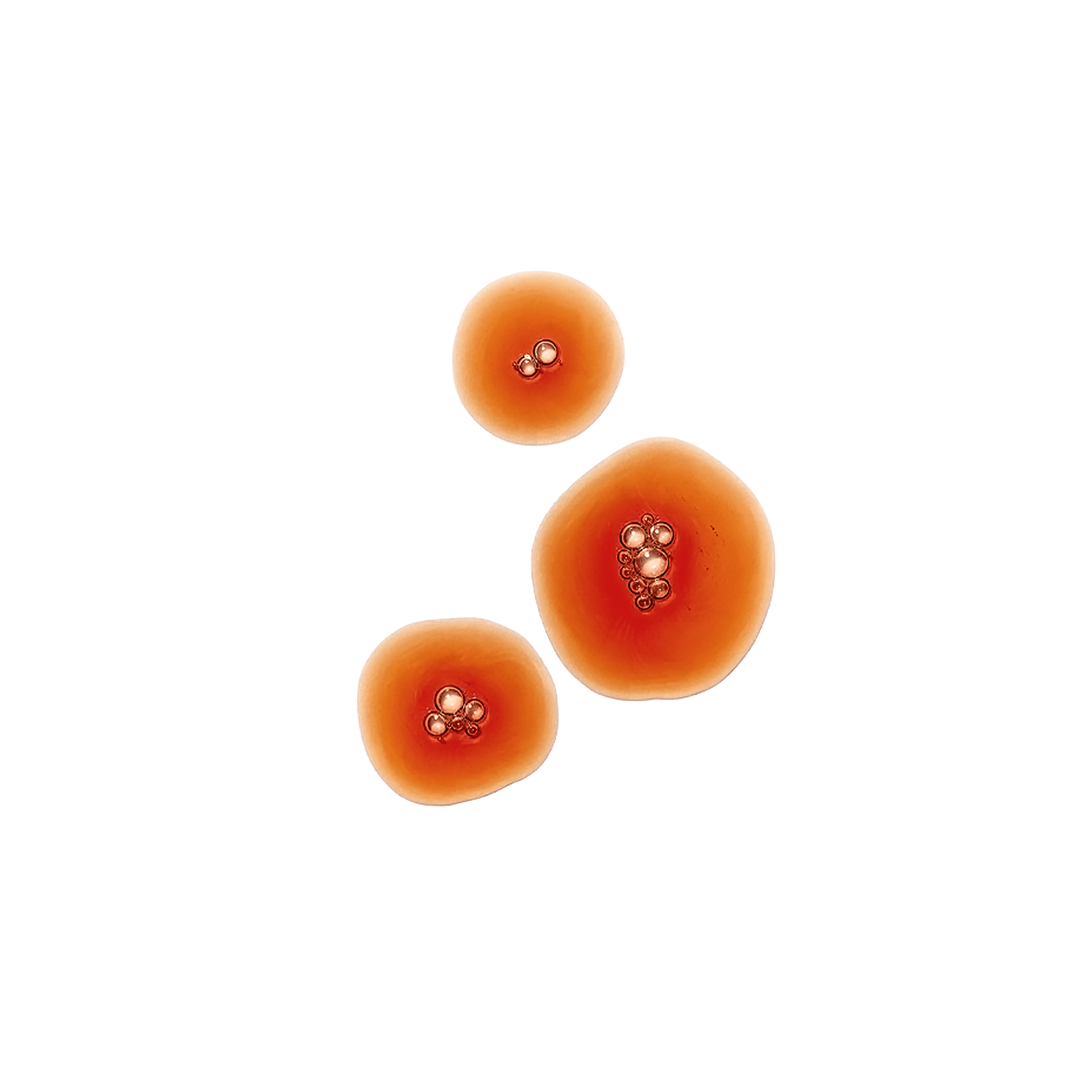 GABA molecular structure showing three interconnected components representing relaxation and calming effects.