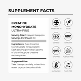 Creatine Monohydrate, Ultra Fine | 30 Servings