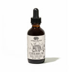 Bottle of Anima Mundi Cerebrum herbal supplement on a white background