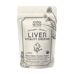 Liver Vitality Greens by Anima Mundi Apothecary, organic daily cleansing powder for liver health and digestive support.