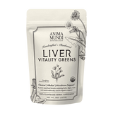 Liver Vitality Greens by Anima Mundi Apothecary, organic daily cleansing powder for liver health and digestive support.
