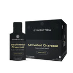 Activated charcoal on a white background