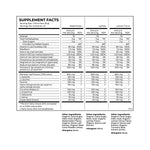 Supplement facts for Pure Hydration drink mix showing ingredients and nutritional information for Watermelon, Lychee, and Lemon Citrus flavors.