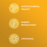 Mitochondrial health, energy production, and liposomal delivery highlighted for Liposomal CoQ10.