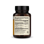 Vitamin E capsules supplement facts with dosage information and serving size details.