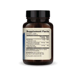 Zinc plus Selenium supplement facts label on a black bottle with 30 capsules display