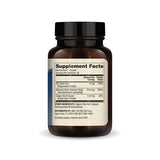 Zinc plus Selenium supplement facts label on a black bottle with 30 capsules display