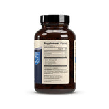 Collagen Complex supplement facts label on a brown bottle containing 90 tablets, highlighting collagen types.