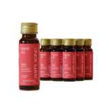 NAD+ Longevity Shots, berry-flavored dietary supplements for cellular repair and skin radiance.