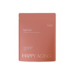 Happiest Gut strawberry lemonade sachets for hydration, gut health, and skin glow.
