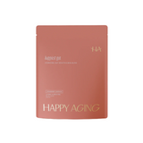 Happiest Gut strawberry lemonade sachets for hydration, gut health, and skin glow.