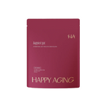 Happiest Gut powder pack for hydration, gut health, and skin glow with red berries flavor.