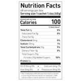 Maurten-Gel100-Nutrition facts label for a product with detailed calorie count and nutritional information.