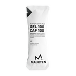 Maurten gel 100 caf 100 sports gel packaging on a white background