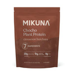 Chocho Plant Superfood Protein Powder packaging with cinnamon horchata flavor and detailed nutritional information.