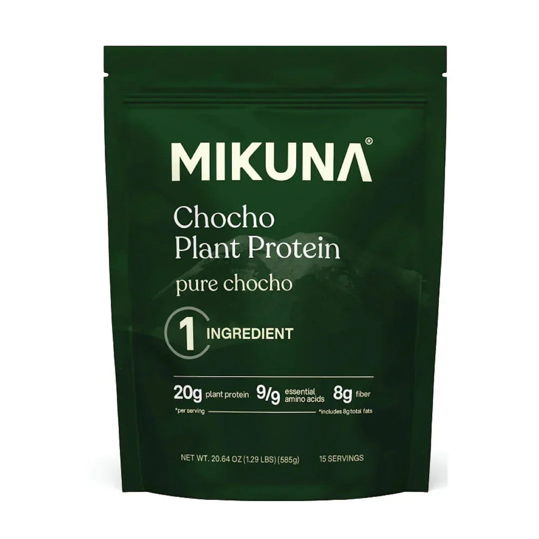 Chocho Plant Superfood Protein Powder packaging featuring 20g protein per serving and one ingredient.