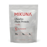 Chocho Plant Superfood Protein Powder in Vanilla flavor with nutrition facts and serving details