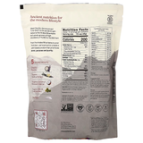 Chocho Plant Superfood Protein Powder bag showcasing nutrition facts, ingredients, and modern nutrition benefits.