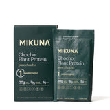 Chocho Plant Superfood Protein unflavored travel sachets packaging with nutritional information