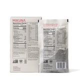 Nutrition facts of Chocho Plant Superfood Protein in travel sachets for clean nutrition.