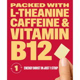 Energy In A Strip, packed with L-Theanine, caffeine, and vitamin B12 for a quick energy boost.