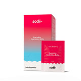 Everyday Hydration Salts Raspberry product packaging showing Salty Raspberry flavor by Sodii.